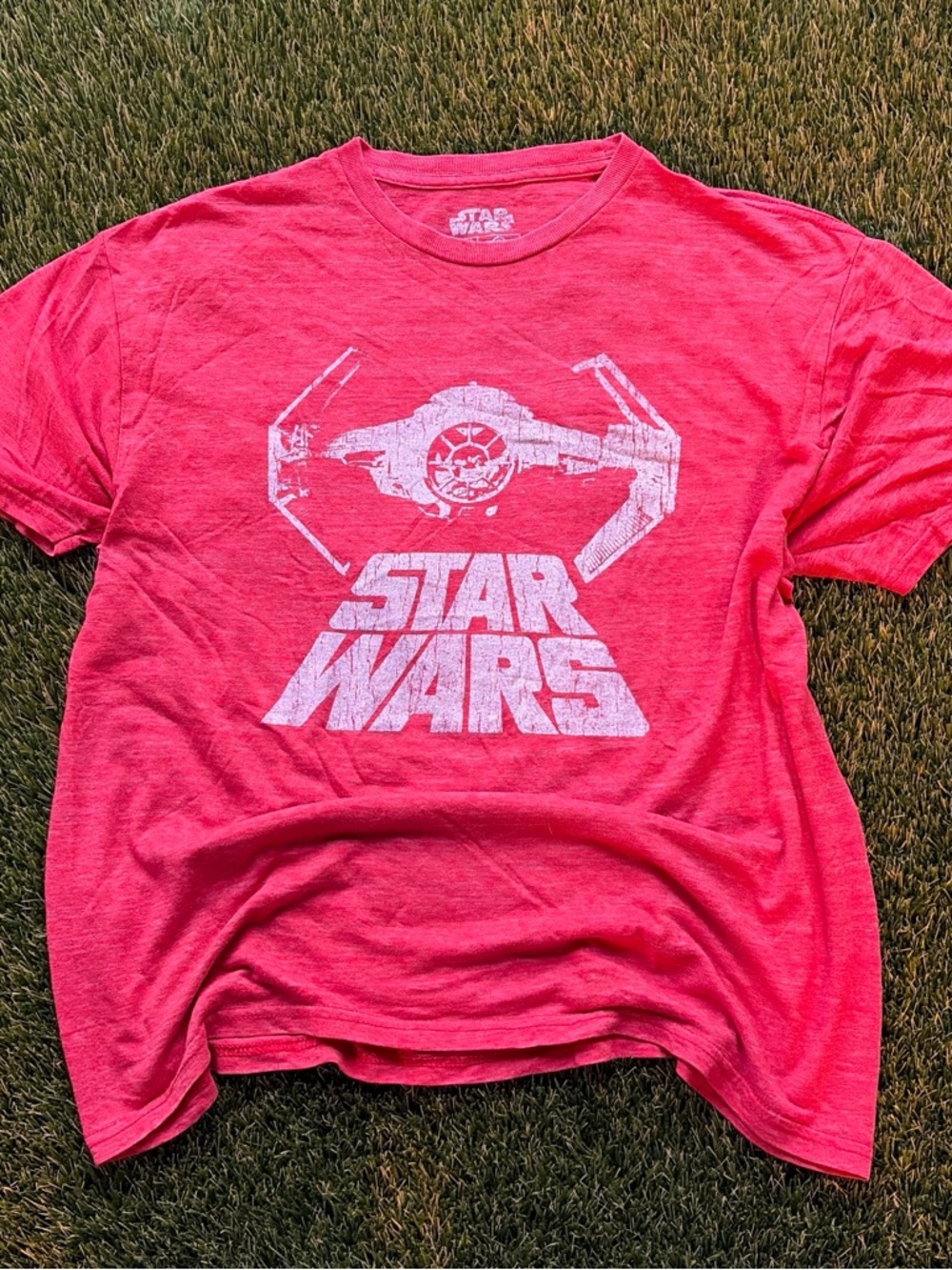 Star Wars Graphic T-Shirt Red Heather Men's Large